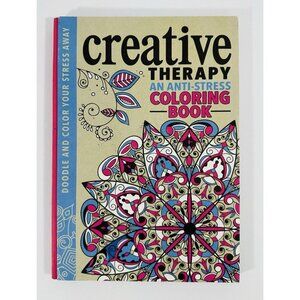 Creative Therapy Anti Stress Adult Coloring Book Doodles Relax Therapeutic Hard